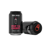 Tipsy Wicks Alcohol Scented Soy Wax Candle - 300g / 330ml Can - Pop Ya Cherry - Cherry Sour