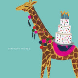 Giraffe Pompom - Card