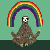 Rainbow Sloth - Card