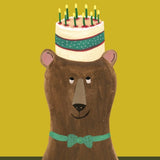 Cake On A Bear Card
