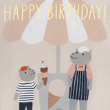 Ice Cream Hippos Foil Card
