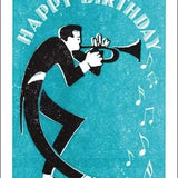 Happy Birthday Trumpet - Card