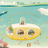 Submarine Birthday Foil Card