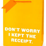 Kept The Receipt - Large Gift Bag