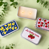 Strawberry Candle Tin Strawberry Bliss