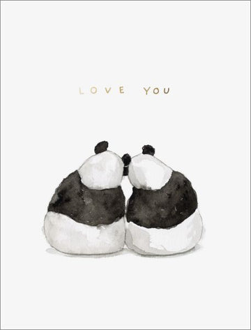 Panda Pair - Foil Card