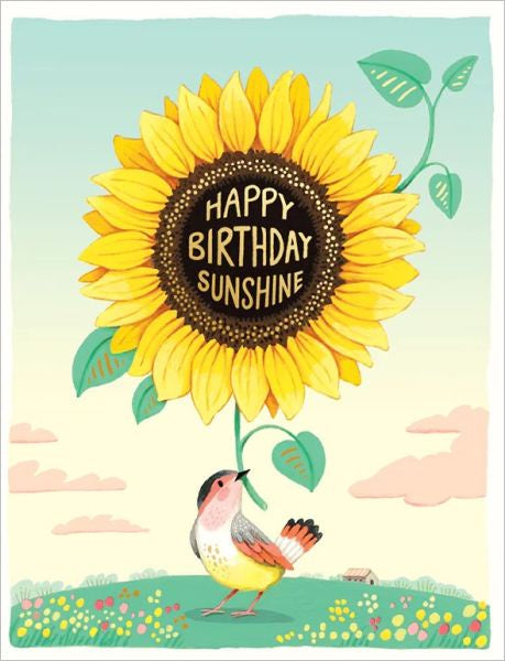 Sunflower Birthday - Foil Card