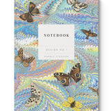Kaleido A5 Soft Cover Notebook - Marble Butterfly Blue