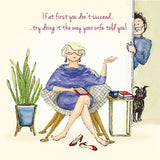 If At First You Dont Succeed - Card