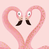 Foil Card - Happy Anniversary Flamingoes