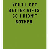 Card - I Didn't Bother