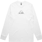 The Perch - Dolphin Friendly - LS Tee - White