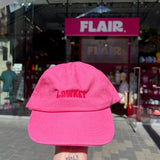 Flair Cap - Pink w Hot Pink text - Lowkey