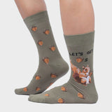 Men's Crew Socks - Let's Get Nuts