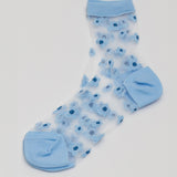 Natalia Sheer Socks - Blue