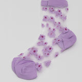 Natalia Sheer Socks Lilac