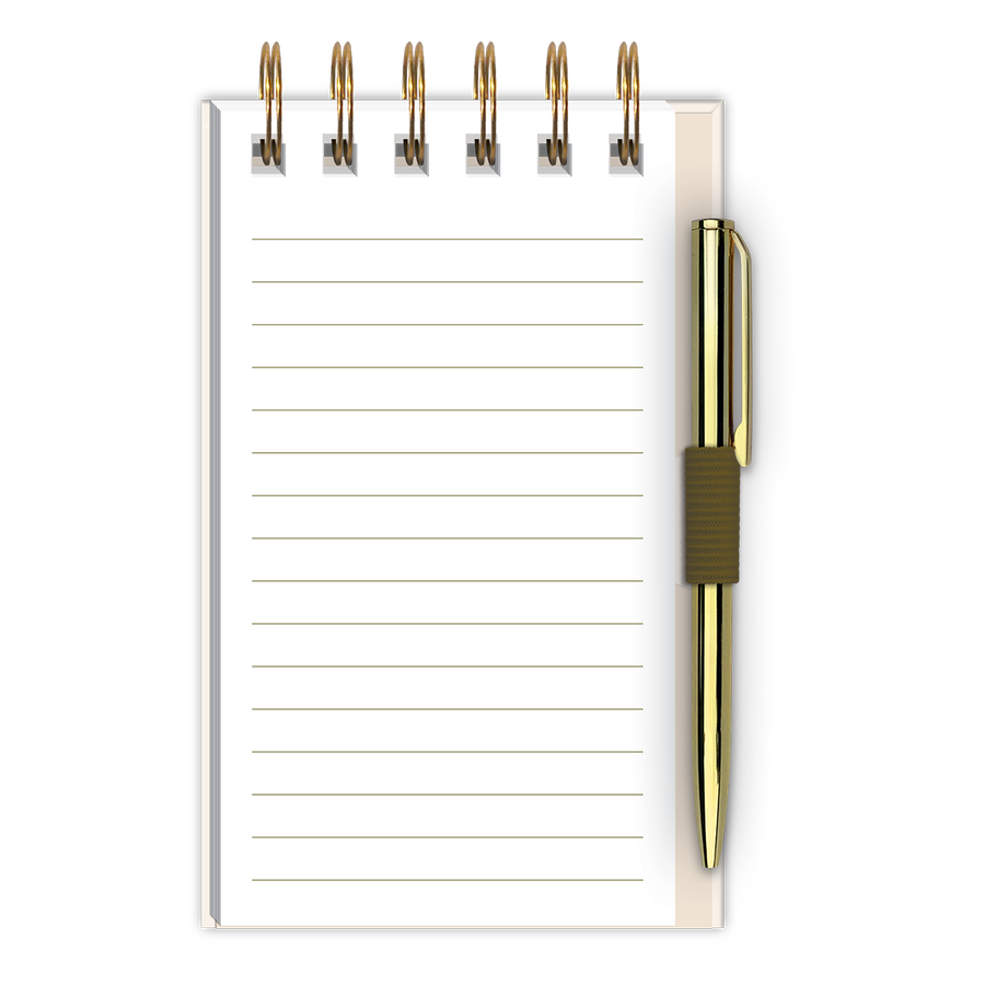 Allium Spiral Notepad With Pen