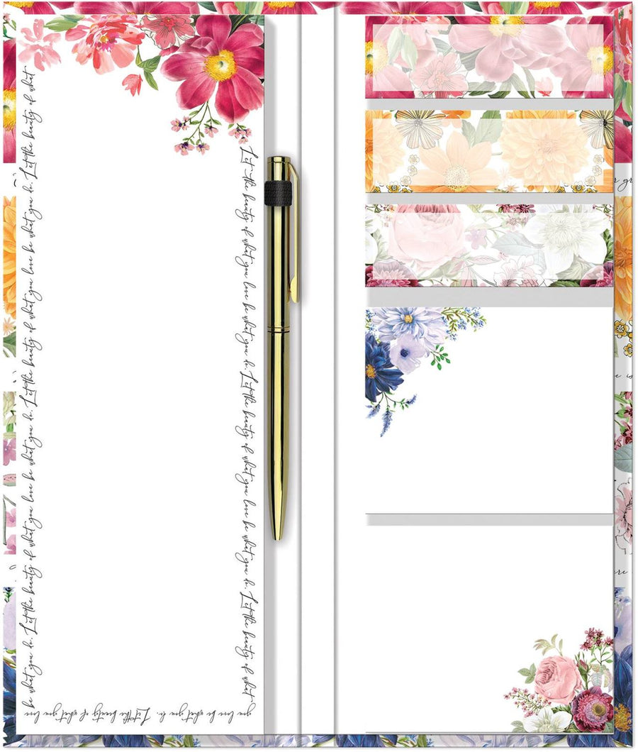 Floral Stripe - Bungee Note Folio