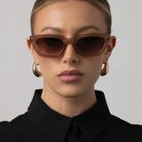 Otra Sunnies - Nove - Transparent/Coffee