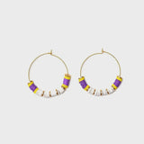 Oria Lilac Yellow Hoops