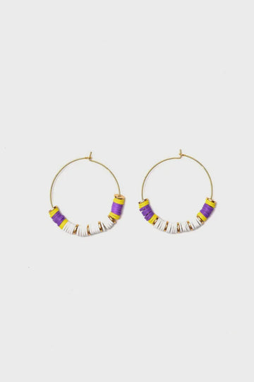 Oria Lilac Yellow Hoops