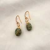 Paua Shell Dangle Hook Earrings