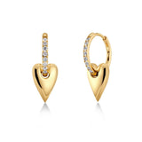 Amore Sparkle Hoops S Gold