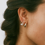 Crown Hoops Gold