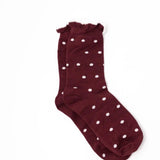 Polka Socks – Merlot