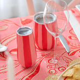 Double Walled Flute - 175ml / Red Stripe