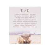 Rustic Meadow - Dad Verse Plaque