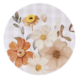 Rustic Meadow - Check Floral Ceramic Coaster