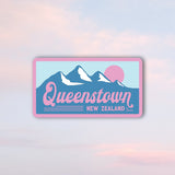 Queenstown Sticker - Pink / Blue