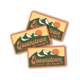 Queenstown Sticker - Green  / Orange