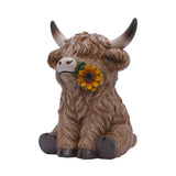 Saddle & Bloom Sunflower Highland Cow