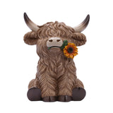 Saddle & Bloom Sunflower Highland Cow