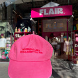 Flair Cap - Pink w Hot Pink text - Sounds Like