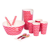 Summer Waves Bamboo Melamine Cup & Jug Set