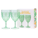 Summer Pop Outdoor Wine Glasses / Set 2