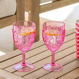 Summer Waves Outdoor Wine Glasses / Set 2