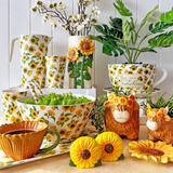 Sunflowers Salad Bowl Yellow - 25cm