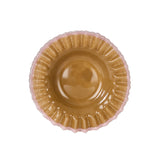 Sigrid Frill Dish Large Mustard & Pink
