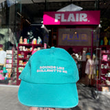 Flair Cap - Teal w Pale Pink text - Sounds Like
