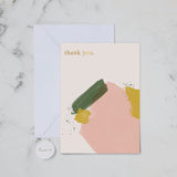 Water Colour Thank You - Card