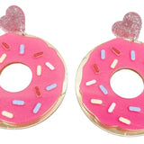 Pop Doughnut Earring - Pink