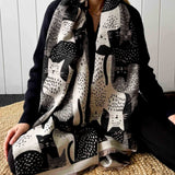Moggy Cat Scarf - Black