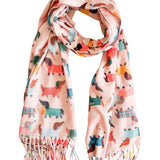 Dashy Dog Scarf - Pink