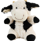 Curly Cow Soft Toy White & Black -18cm