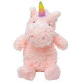 Curly Unicorn Soft Toy Pink & Red 18cm