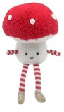 Fluffy Toadstool Hanging Decoration / Red